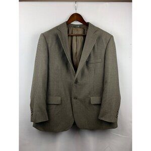 Men’s Pronto Uono Brown Pattern Coat Modern Blazer Size L